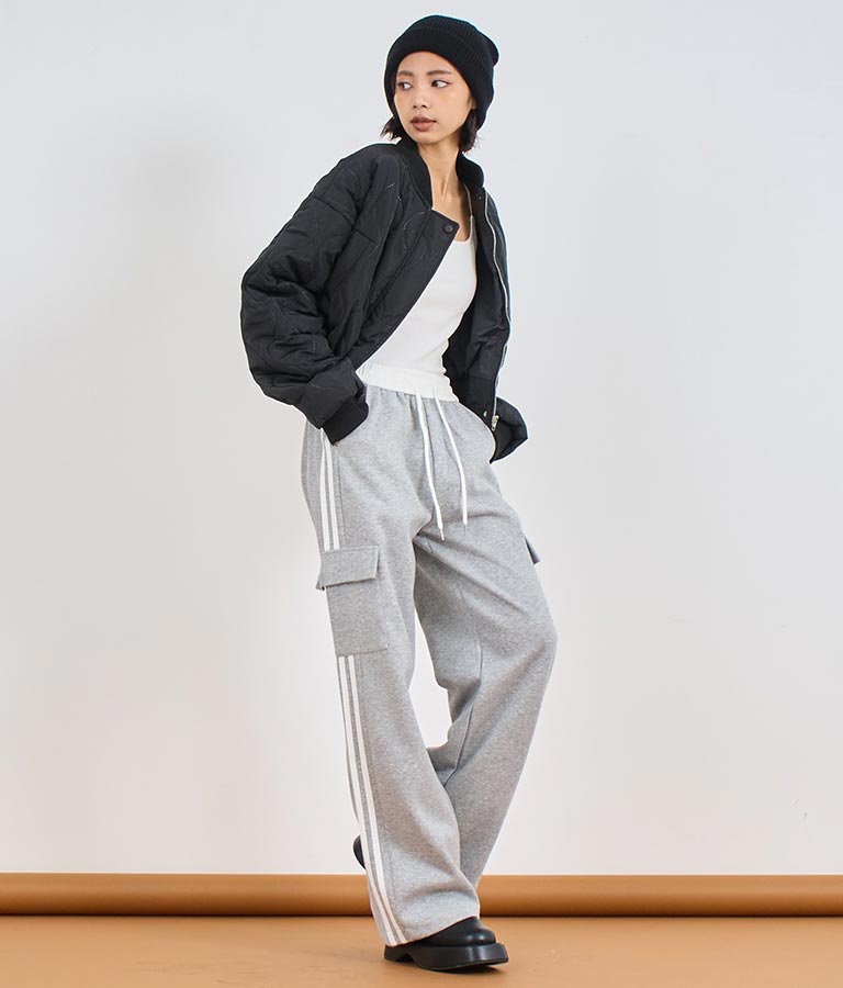パット付き リブ ブラトップ キャミソール 153-5641