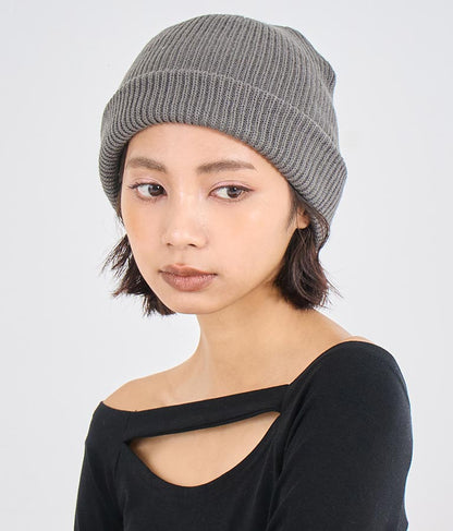シンプル デザイン リブ ニット キャップ ビーニー 159-5621