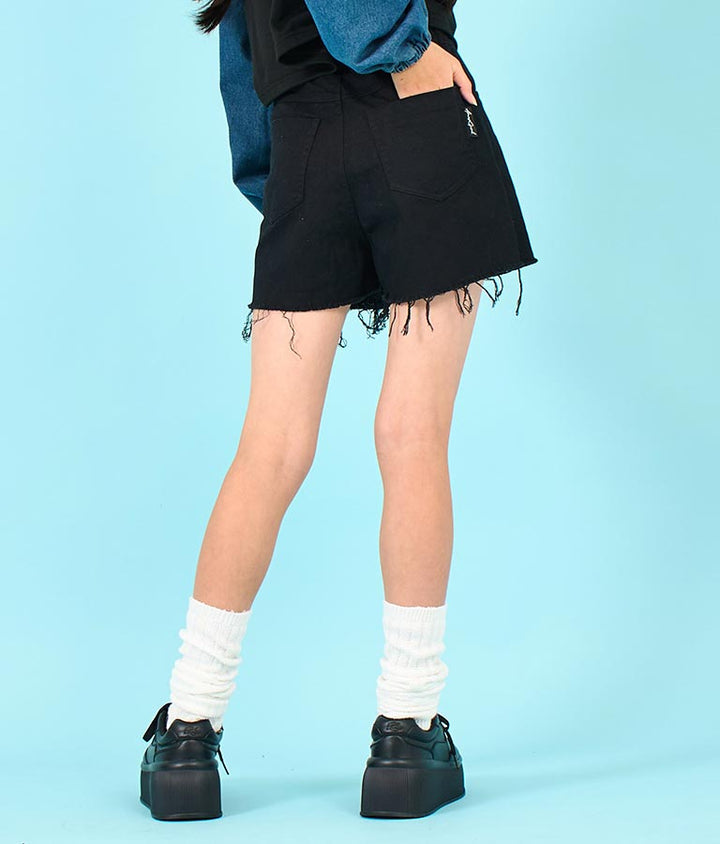 2WAY デザイン デニム ワイド パンツ 912-7603