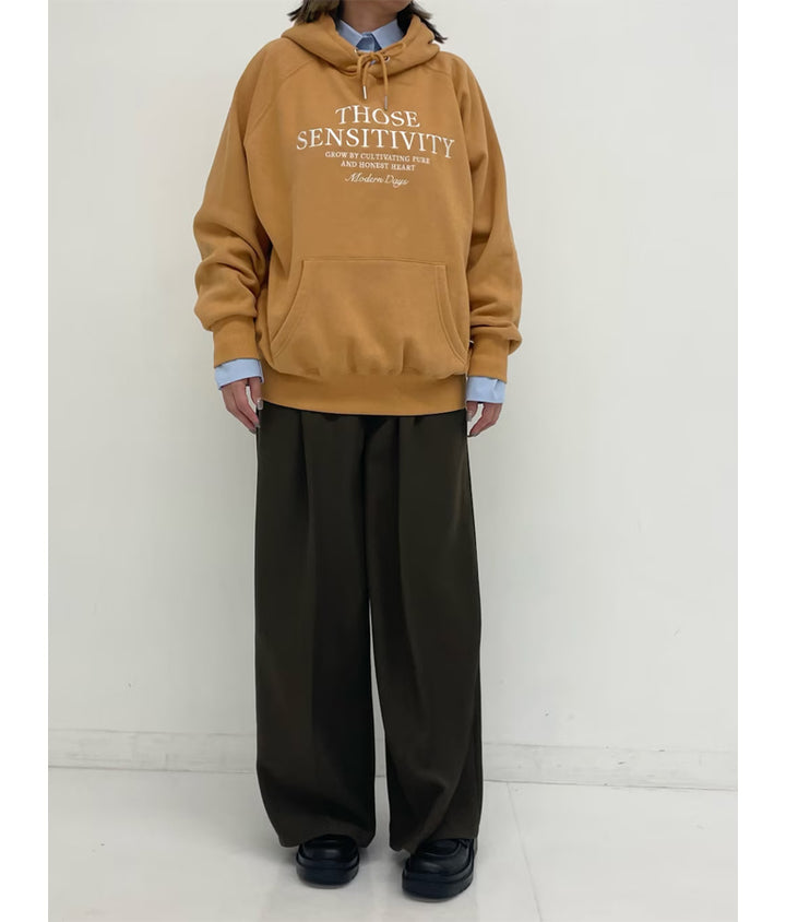 センタープレス タック ワイド スラックス パンツ 152-5608