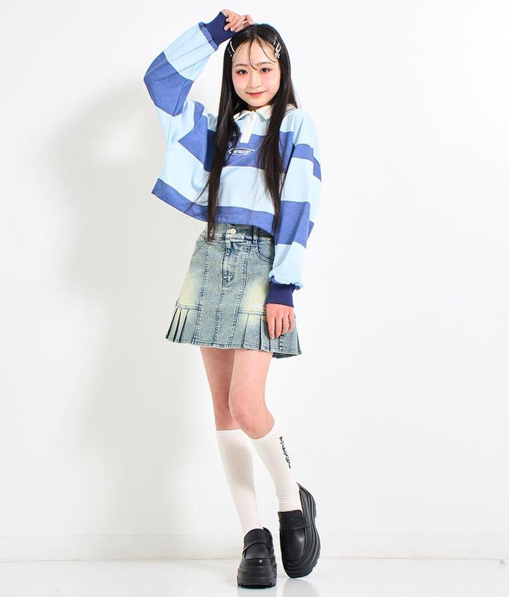 ロゴ ハイソックス (抗菌防臭加工) 919-7627