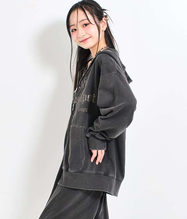 ANAP R+S【リラスポ】ネコミミ オーバー スウェット パーカー 【 ユニセックスアイテム 】【 セットアップ 着用可】 914-7624
