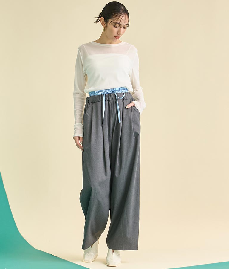 パワーネット メッシュ シアー クルーネック プルオーバー 363-9645