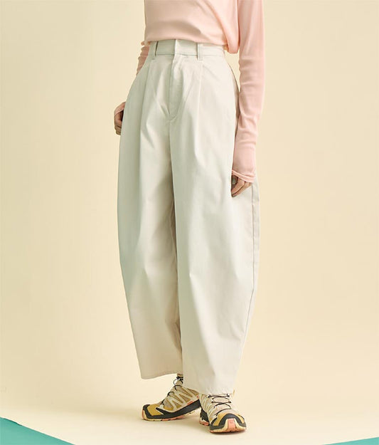 サイド タック コクーン ツイル パンツ 362-9595