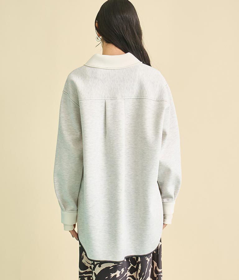 EimeeLaw 配色 ボンディング シャツ ジャケット 364-9599