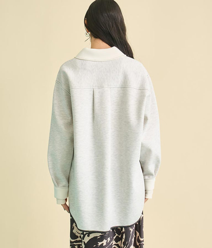 EimeeLaw 配色 ボンディング シャツ ジャケット 364-9599