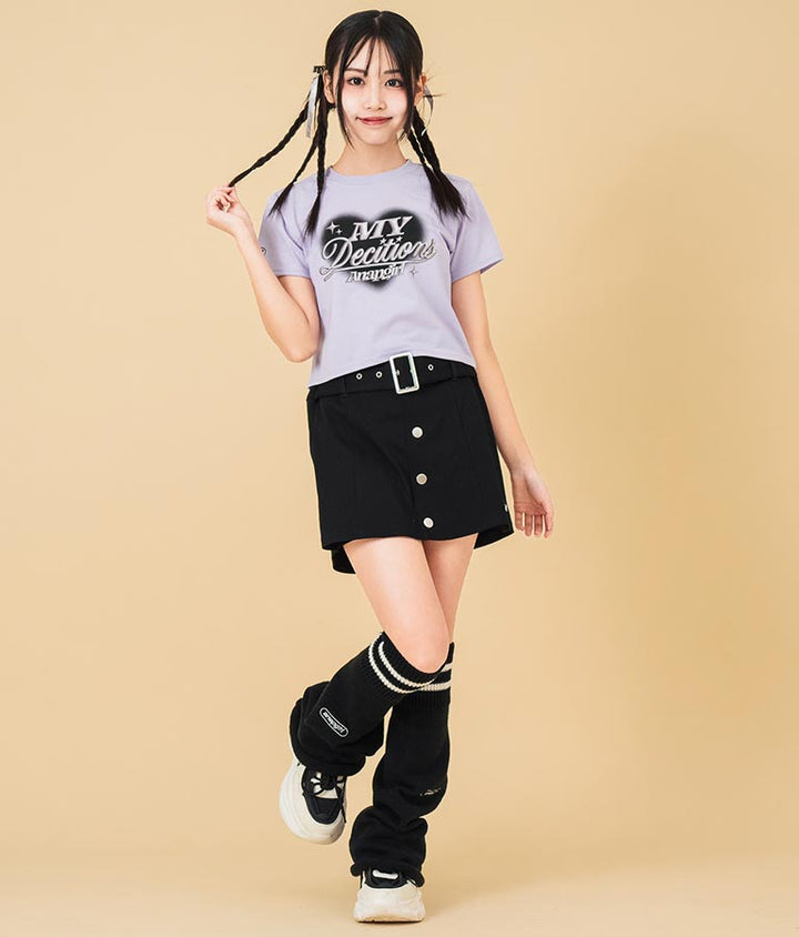 3D ロゴ プリント Tシャツ 913-7628
