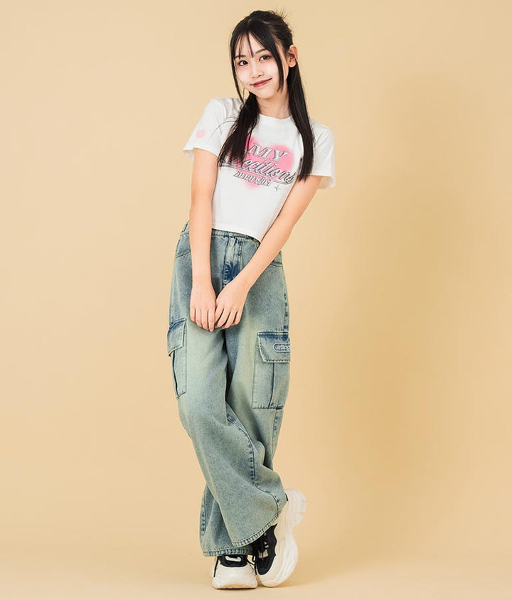 3D ロゴ プリント Tシャツ 913-7628