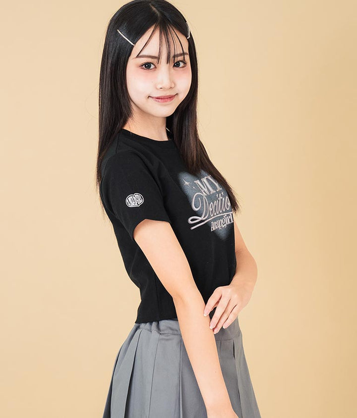 3D ロゴ プリント Tシャツ 913-7628