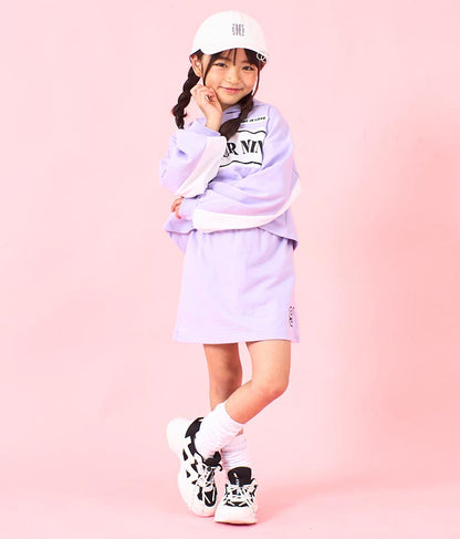 ミニ 裏毛 フーディー × スカパン セットアップ 428-3357
