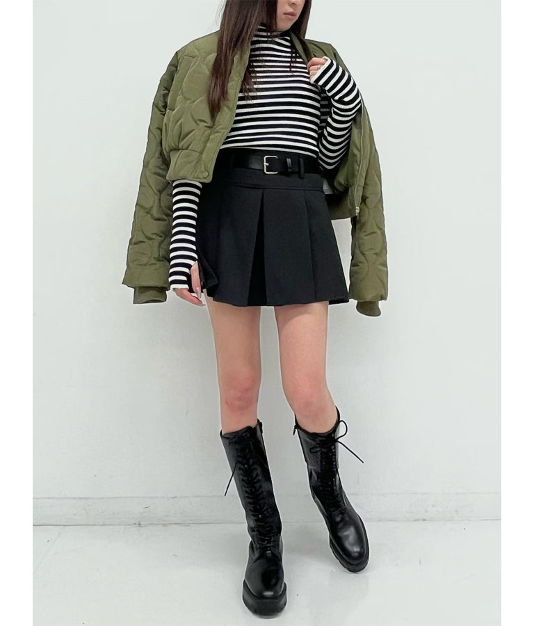 キルティング クロップド ジャケット ブルゾン 156-5533