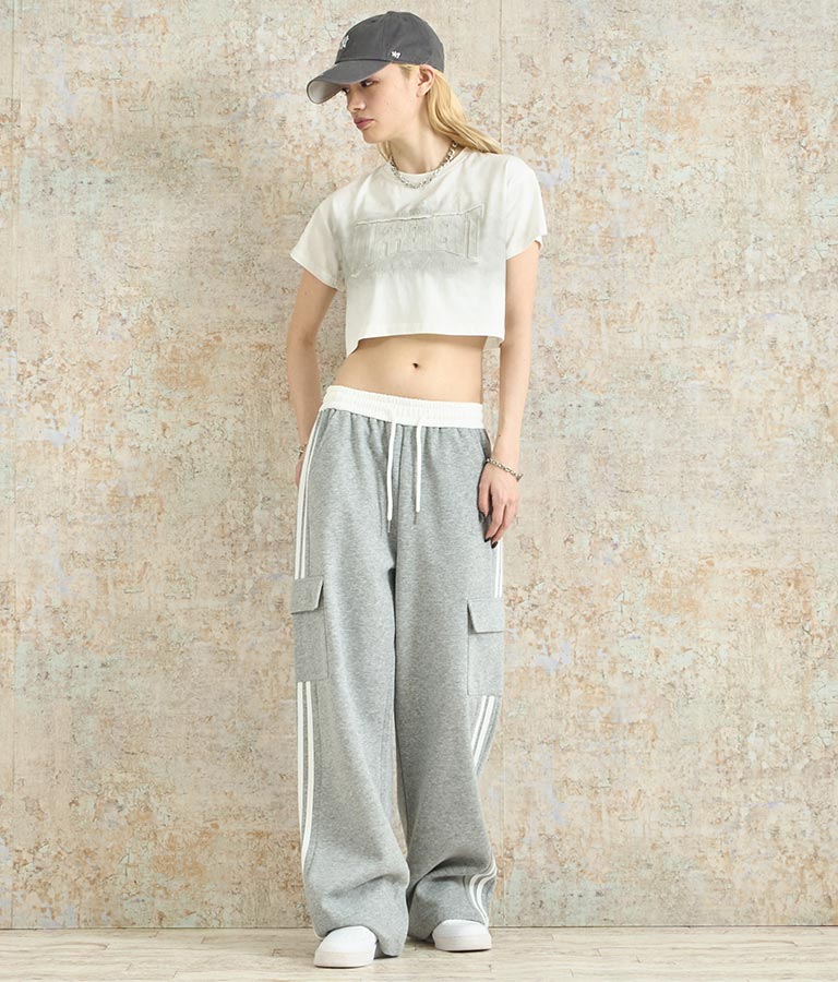 クロップド ヴィンテージ 加工 Tシャツ 153-5669
