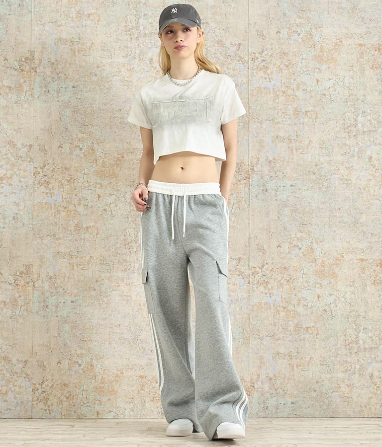 クロップド ヴィンテージ 加工 Tシャツ 153-5669