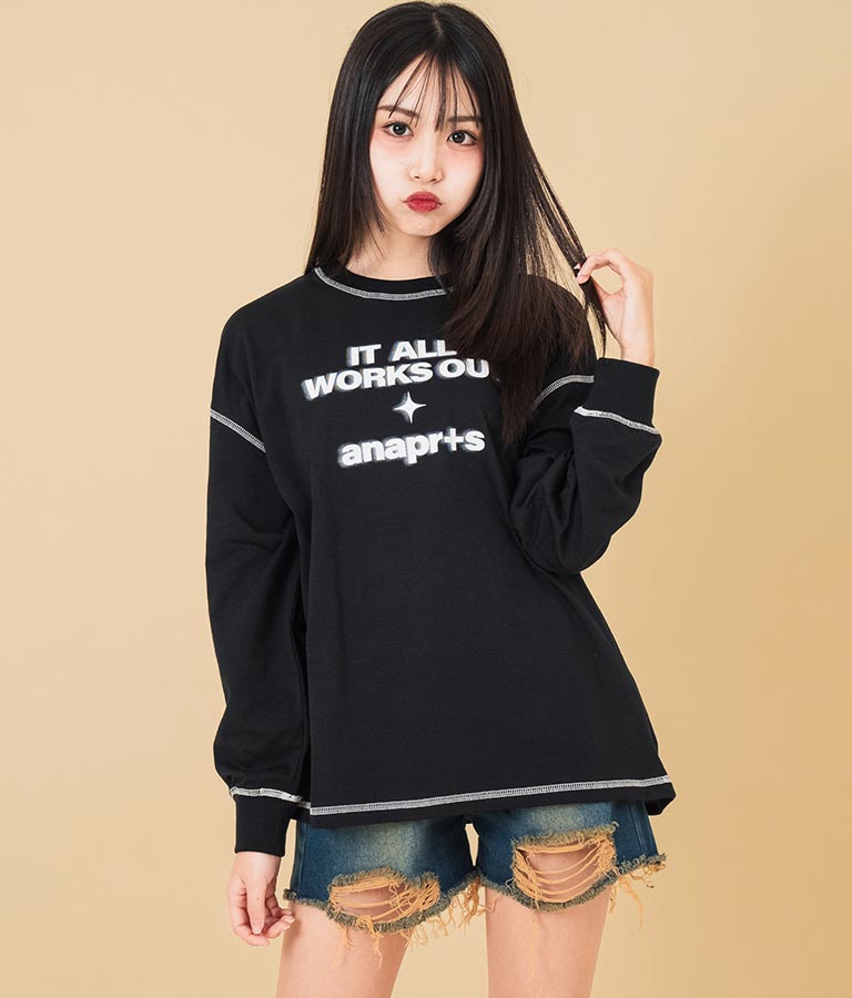 ハイウエスト リングジップ ダメージ デニム ショート パンツ 912-7623