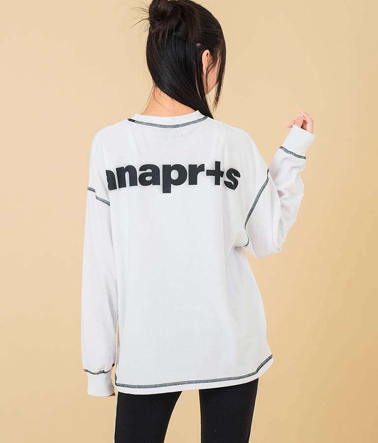 ANAP R+S【リラスポ】バックロゴ オーバーサイズ ロンT (ユニアイテム)