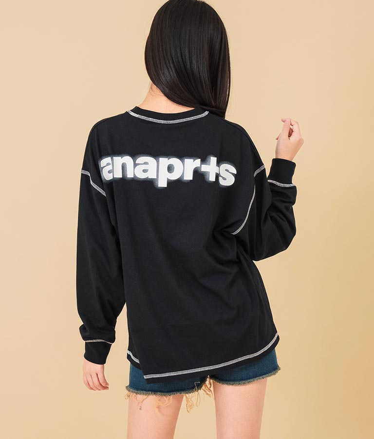 ANAP R+S【リラスポ】バックロゴ オーバーサイズ ロンT (ユニアイテム) 913-7611