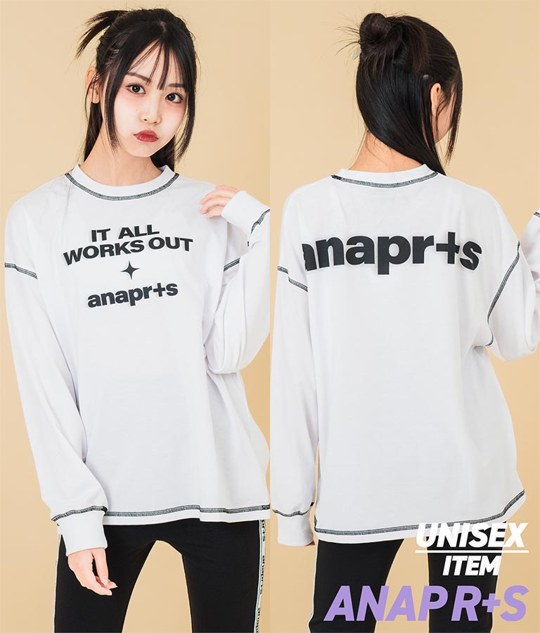 ANAP R+S【リラスポ】バックロゴ オーバーサイズ ロンT (ユニアイテム) 913-7611