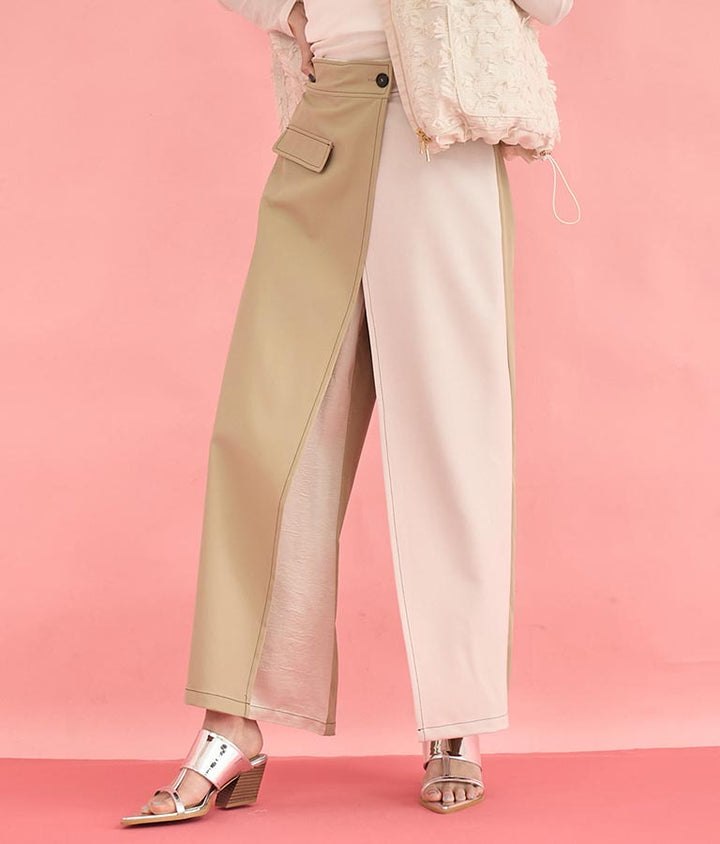 EimeeLaw 配色 ラップ デザイン パンツ 362-9602