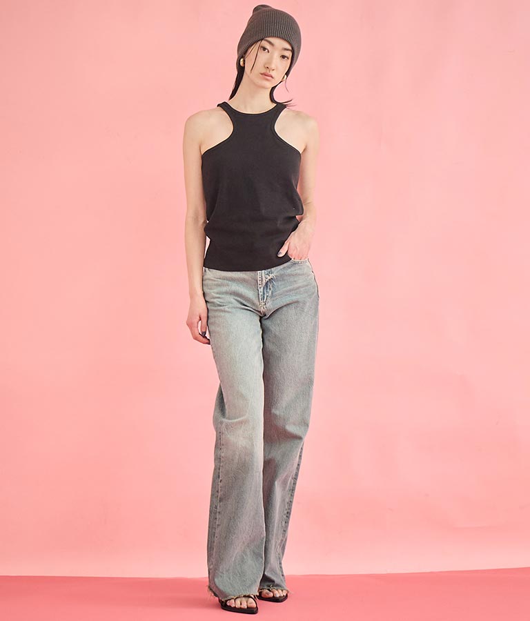 カップ付き エッジカット アメスリ タンクトップ 363-9609