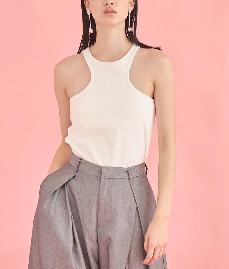 カップ付き エッジカット アメスリ タンクトップ 363-9609