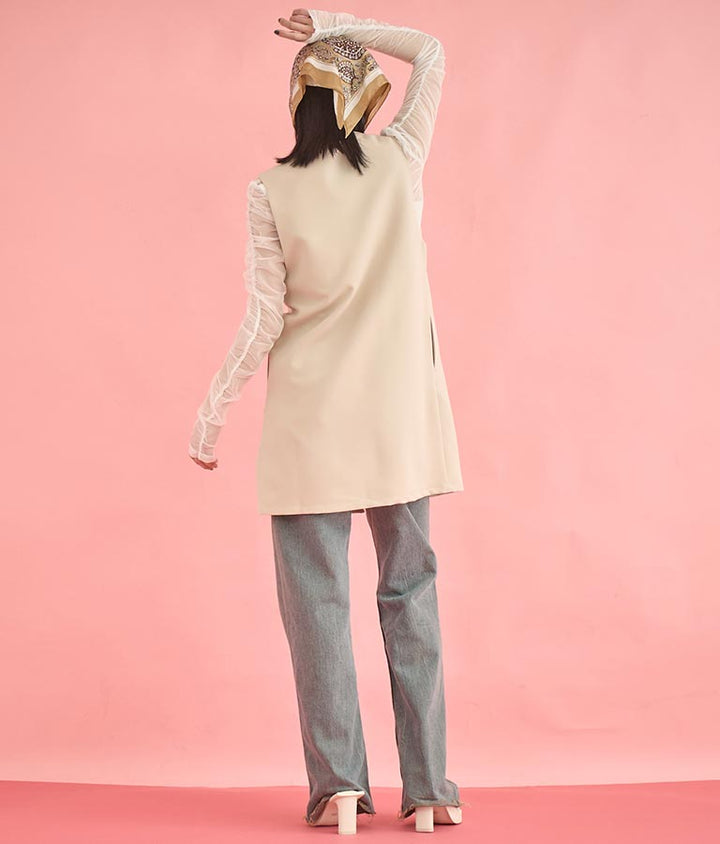 ダブルクロス ロング ジレ 364-9664