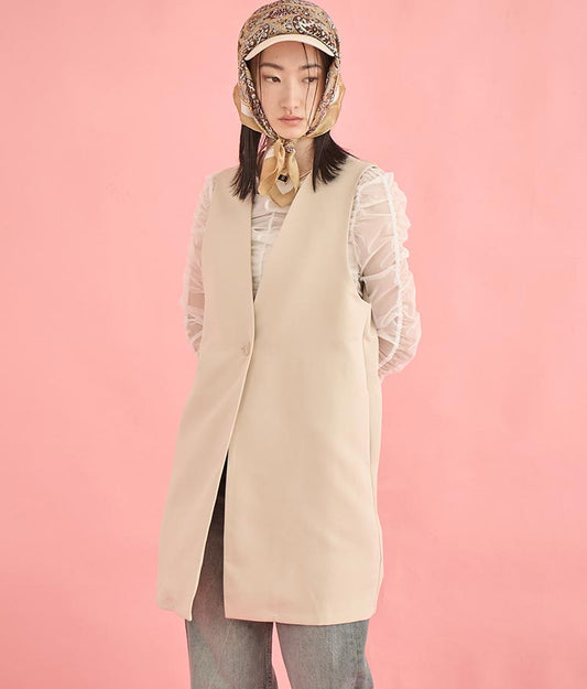 ダブルクロス ロング ジレ 364-9664