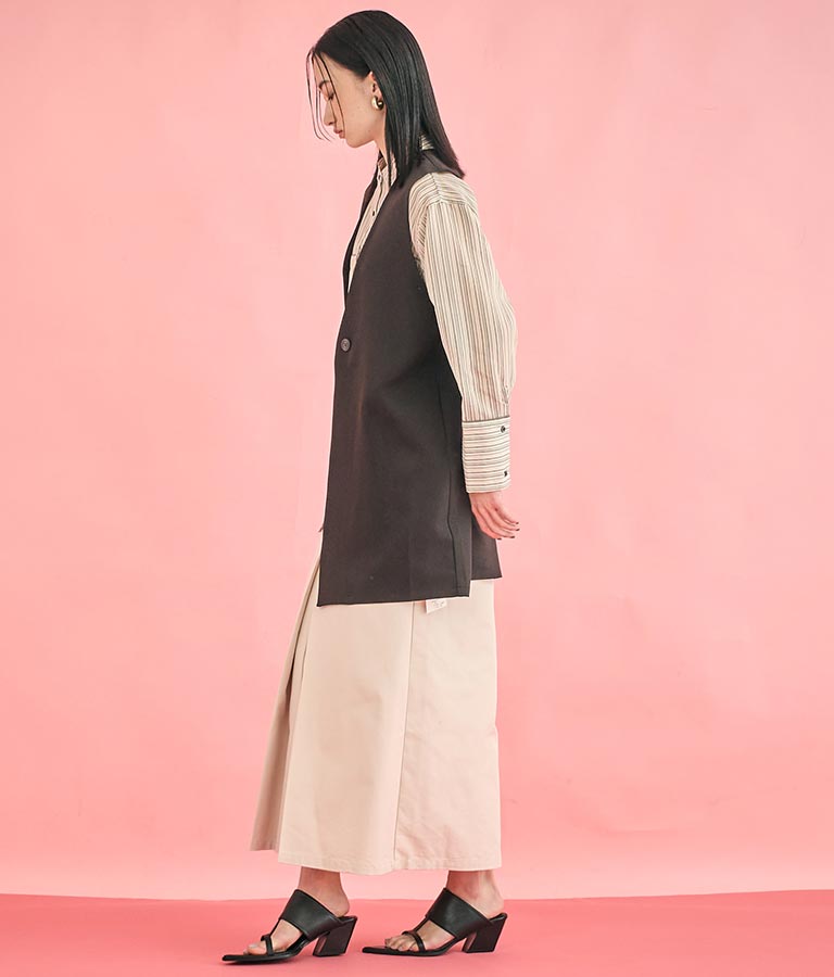 ダブルクロス ロング ジレ 364-9664
