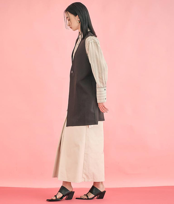 ダブルクロス ロング ジレ 364-9664