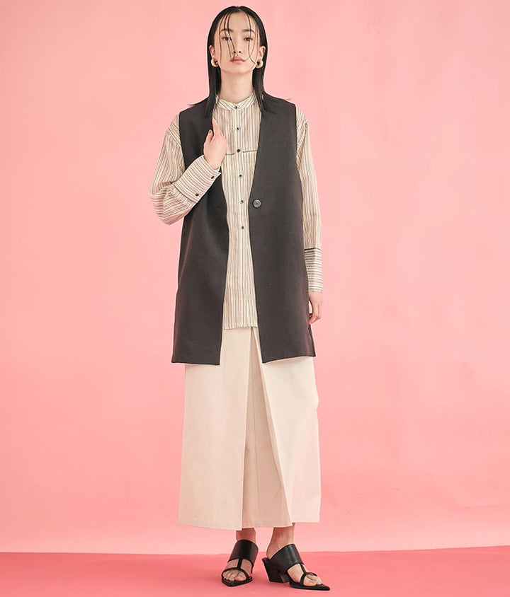 ダブルクロス ロング ジレ 364-9664