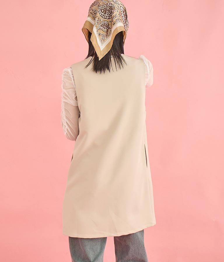 ダブルクロス ロング ジレ 364-9664