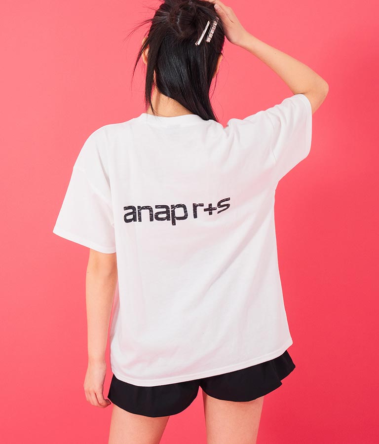 ANAP R+S【リラスポ】 ダメージ ワッペン ロゴ Tシャツ (ユニアイテム)