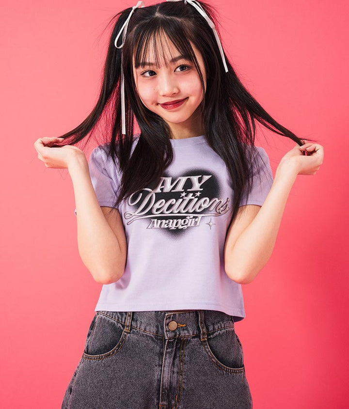 3D ロゴ プリント Tシャツ 913-7628