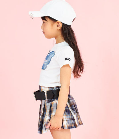 バタフライ デニム パッチ Tシャツ 423-3366