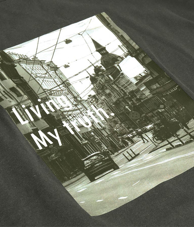 フォトプリント オーバーサイズ Tシャツ