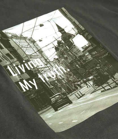 フォトプリント オーバーサイズ Tシャツ