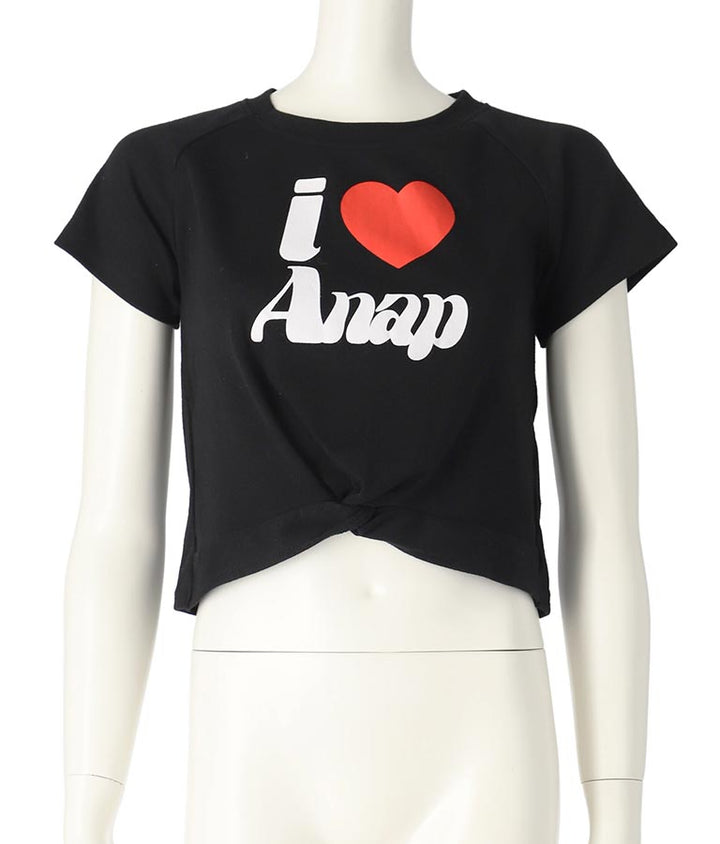 I LOVE ロゴ ウエスト クロス ミニ Tシャツ【キッズお揃い】 913-7642