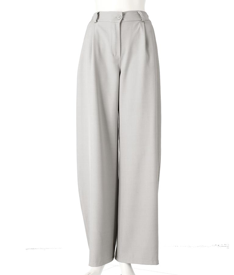 ITALY タック入り ワイド パンツ 392-2935