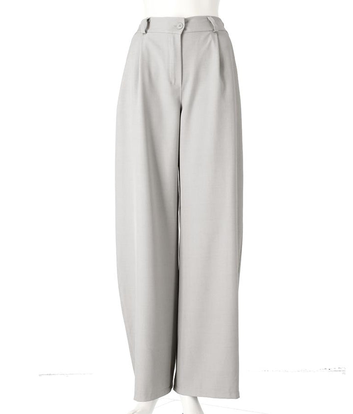 ITALY タック入り ワイド パンツ 392-2935