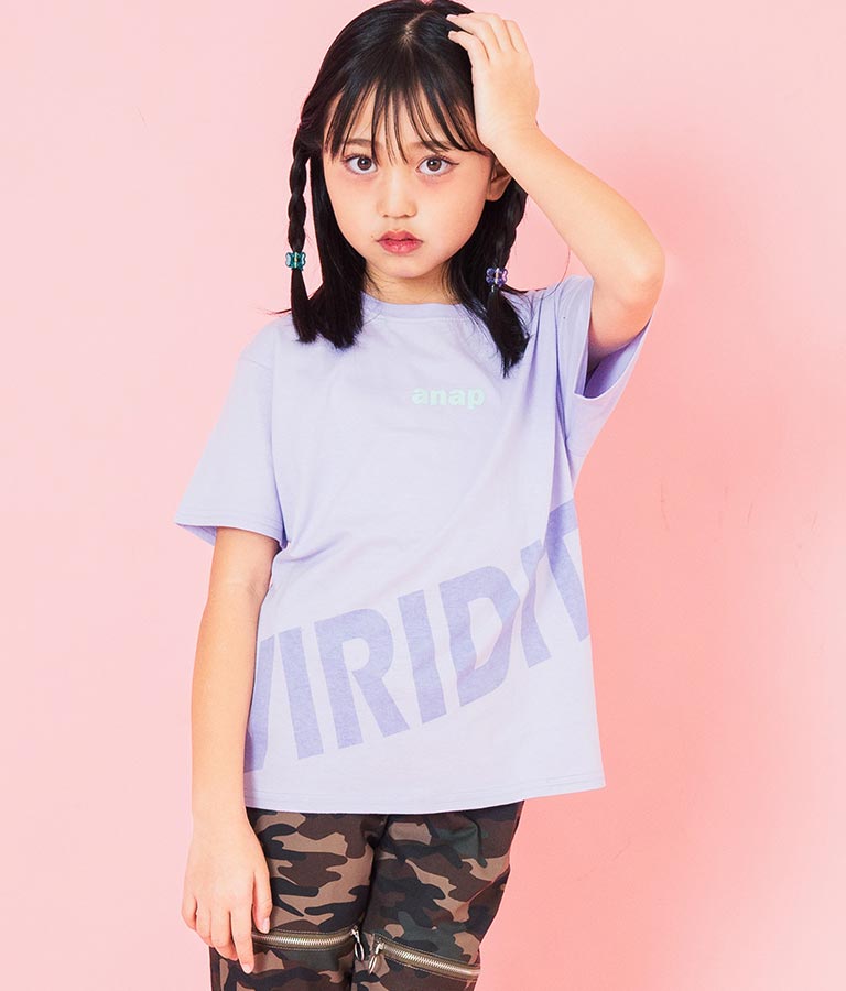 コットン 100% ロゴ プリント ビッグ Tシャツ 423-3369