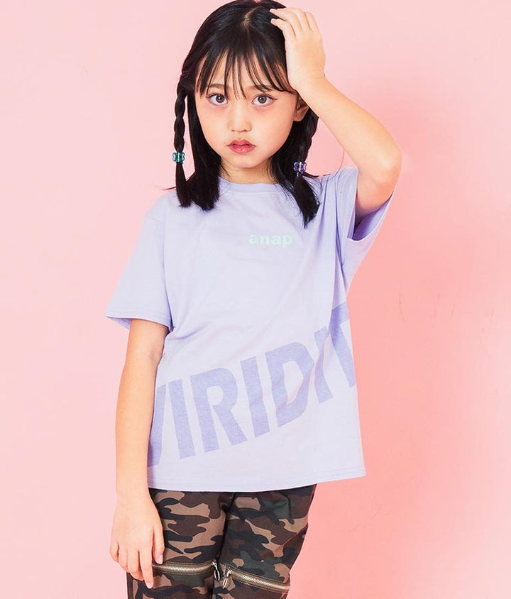 コットン 100% ロゴ プリント ビッグ Tシャツ 423-3369