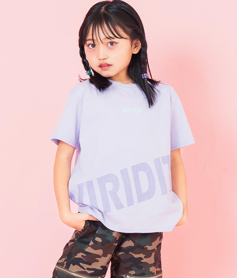 コットン 100% ロゴ プリント ビッグ Tシャツ 423-3369