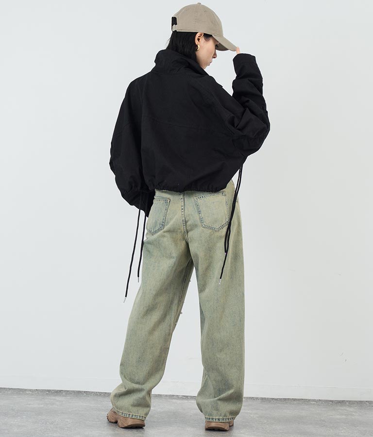 フロント パール ストレート デニムパンツ 792-9228