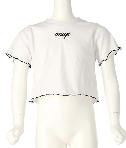 Tシャツ ×レースアップ ビスチェ セット トップス 428-3377