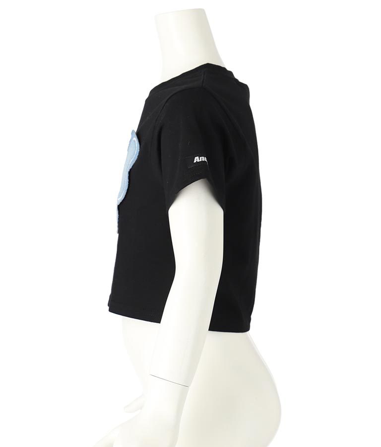 バタフライ デニム パッチ Tシャツ 423-3366