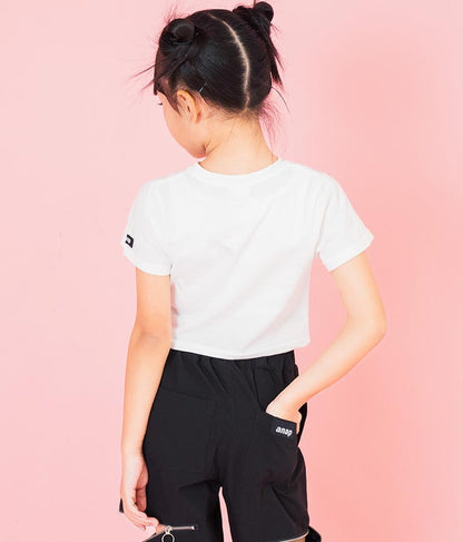 バタフライ デニム パッチ Tシャツ 423-3366