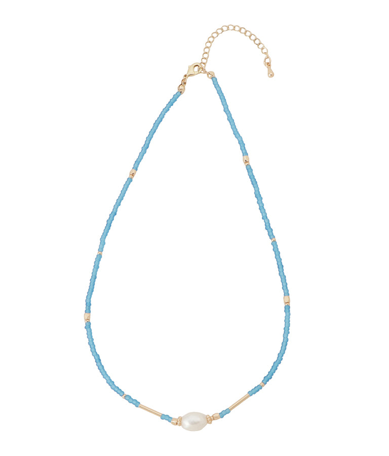 カラービーズ ネックレス 529-6391