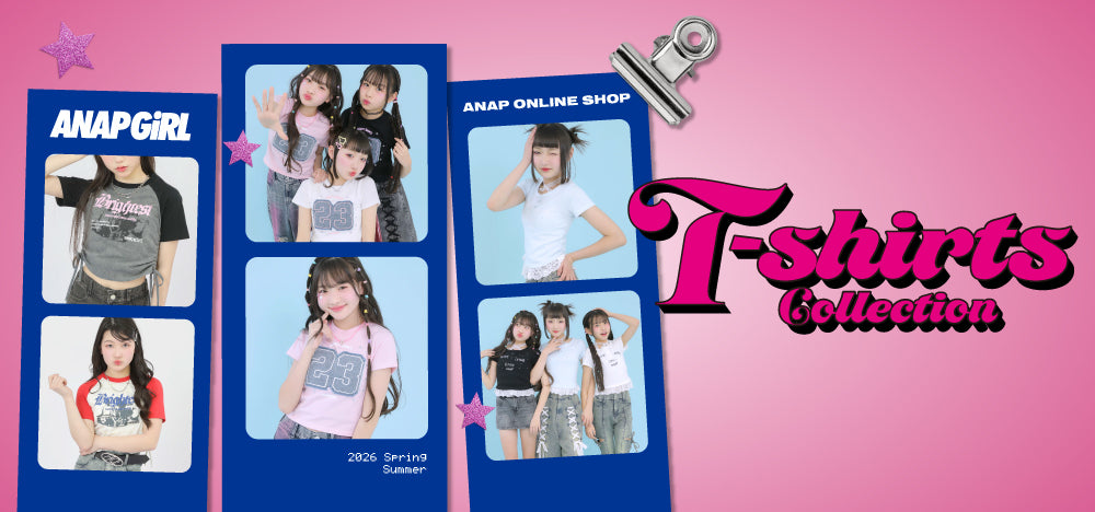トップス ptarowana T-shirts collection 2026 spring summer ＜ANAP GiRL＞ – ANAP