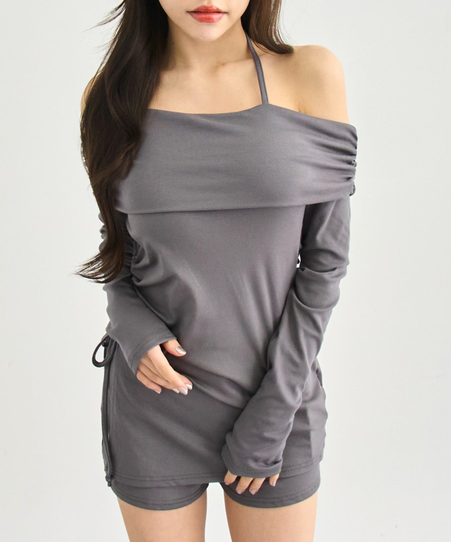 Kギャル ぴたっと インパン付 ミニワンピ セットアップ  158-6066