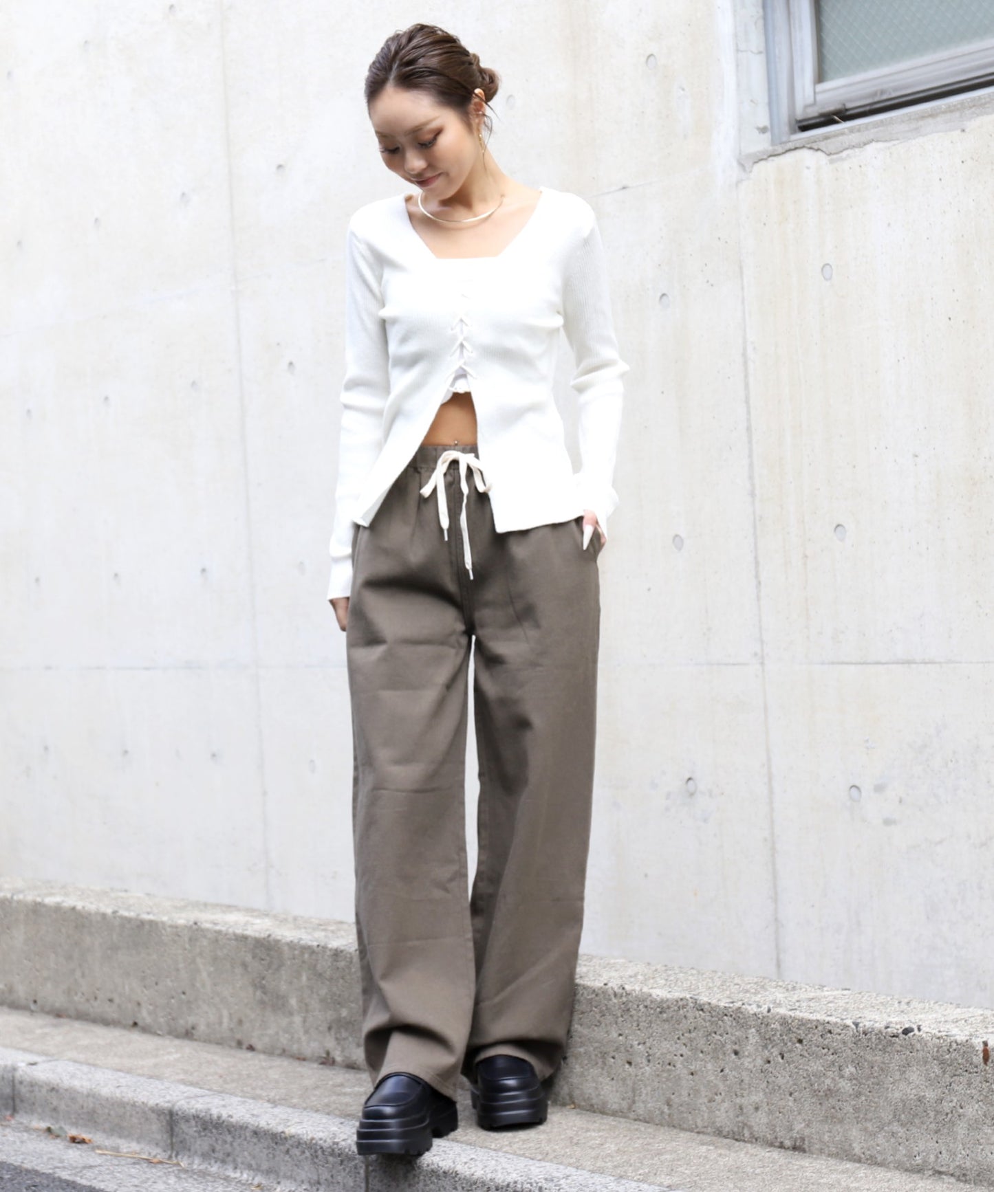 マルチパターン ワイド イージー パンツ 792-9417