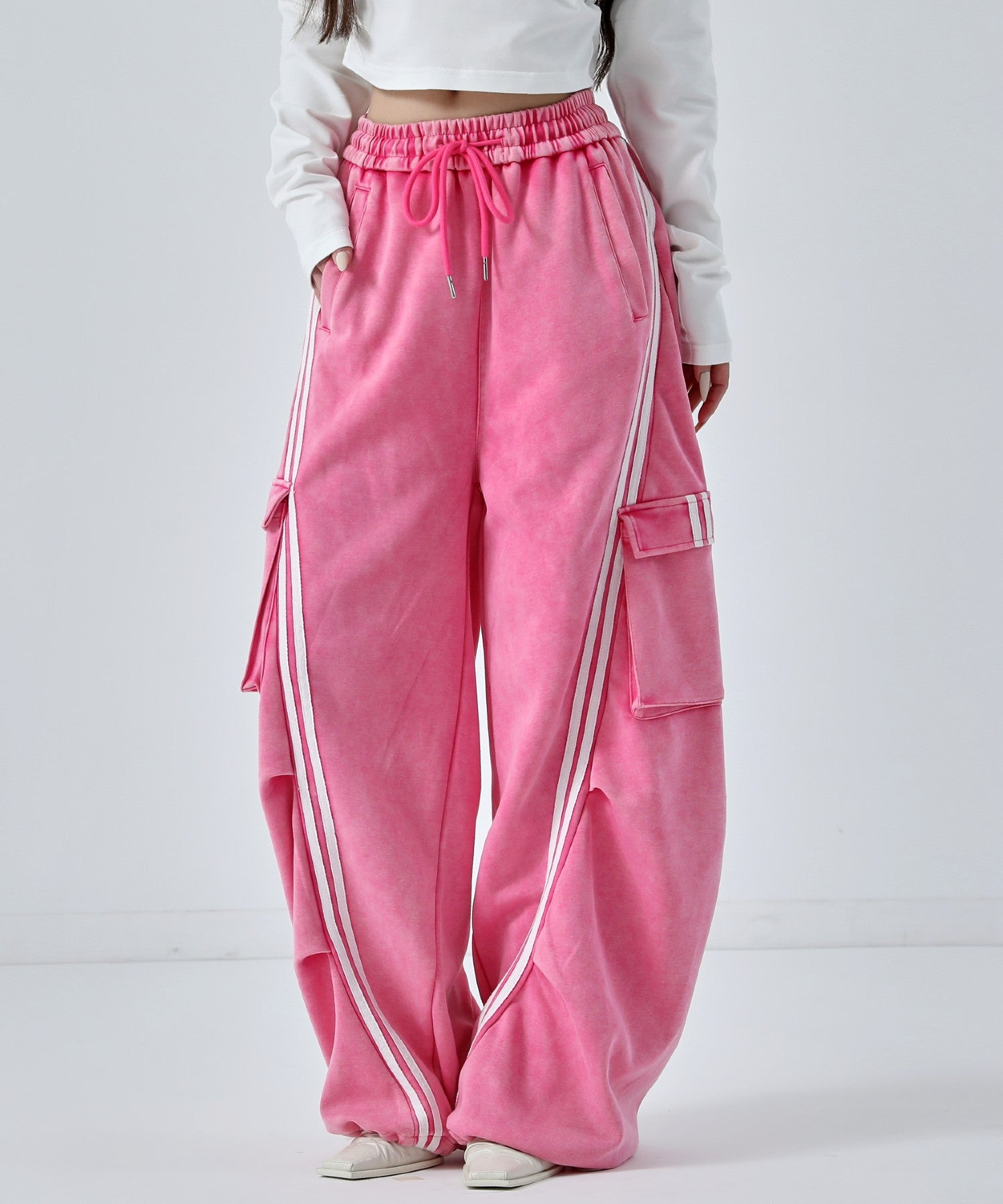 ウォッシュ加工 ライン スウェット カーゴパンツ 152-5807 – ANAP